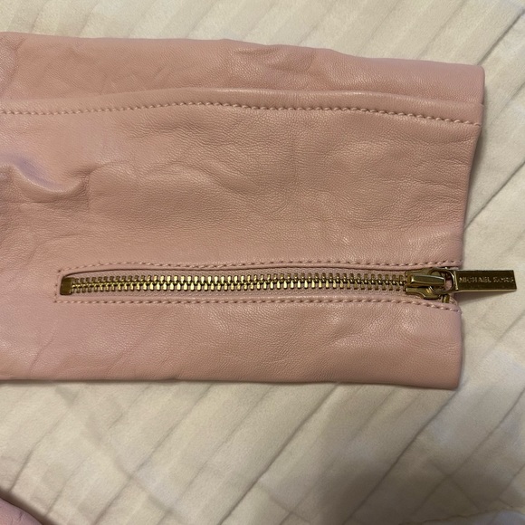 NEW WITH TAGS Michael Kors Pink Leather Jacket - Picture 7 of 9